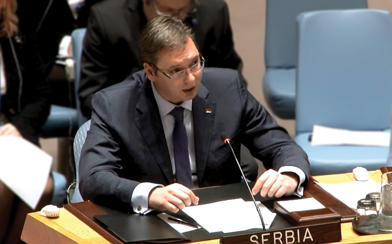 Aleksandar Vucic u SB UN